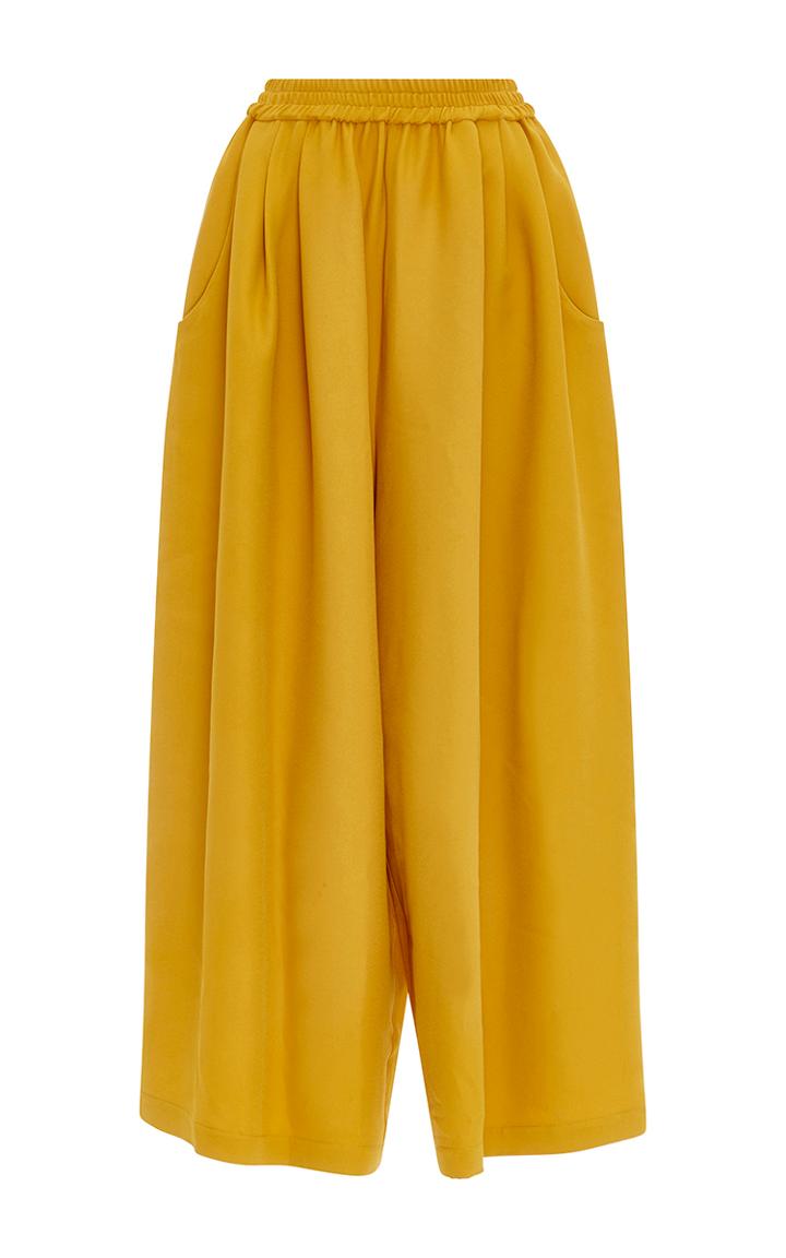 Tome Mustard Crepe Karate Pant