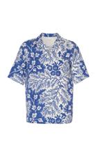 Alexander Mcqueen Camp-collar Printed Cotton-poplin Shirt