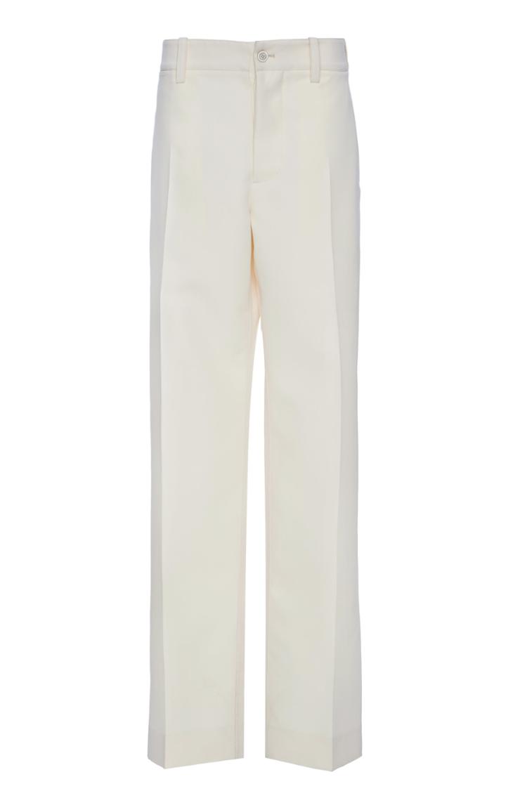 Marni High Rise Straight Leg Twill Pant