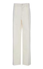 Marni High Rise Straight Leg Twill Pant