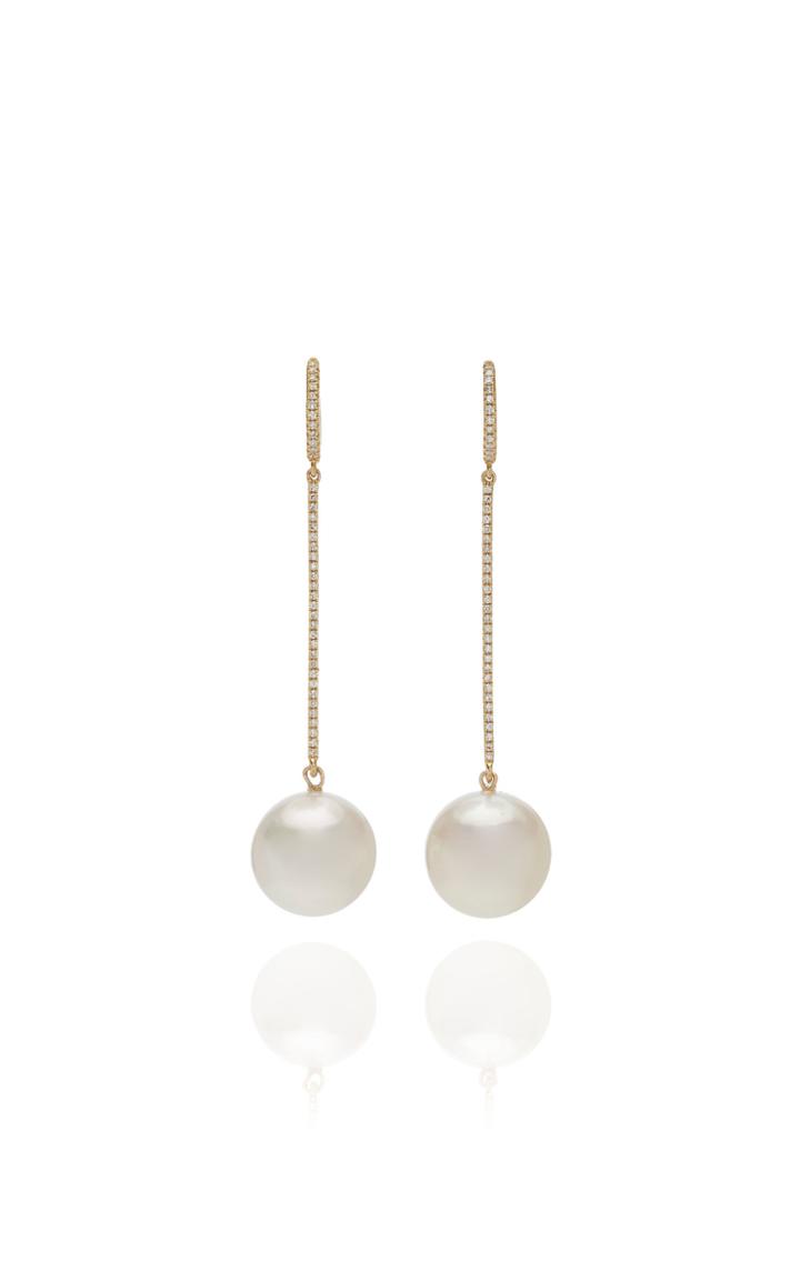 Moda Operandi Samira 13 18k Yellow Gold Line Drop Earrings