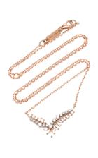 Suzanne Kalan 18k Rose And White Gold Diamond Necklace