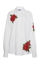 Moda Operandi Dolce & Gabbana Embroidered Crepe Blouse