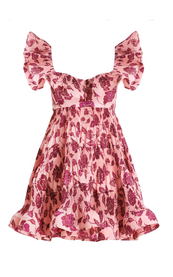 Moda Operandi Zimmermann The Lovestruck Pleated Ruffle Mini Dress