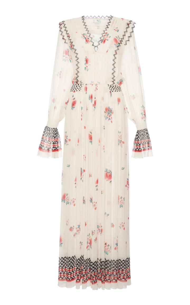 Philosophy Di Lorenzo Serafini Printed Creponne Maxi Dress
