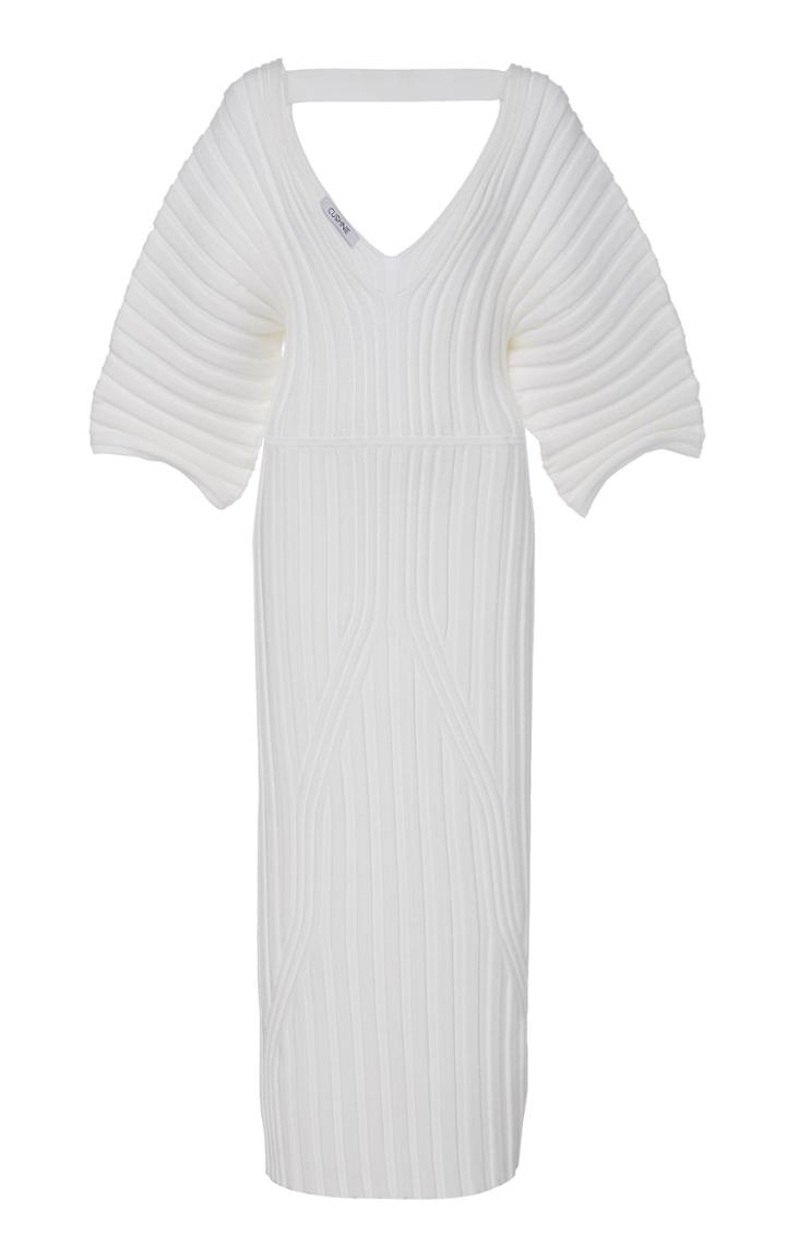Cushnie Ribbed Stretch-knit Pencil Dress