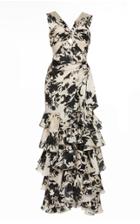 Johanna Ortiz M'o Exclusive Black Ginger Floral Georgette Dress