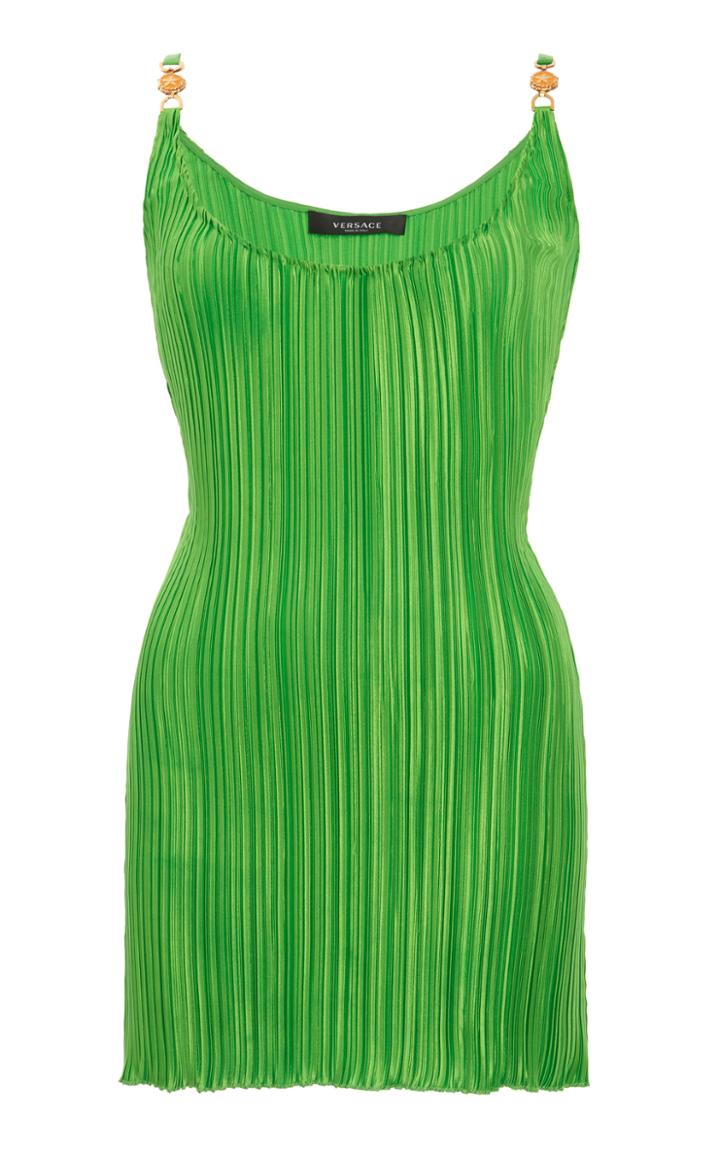 Moda Operandi Versace Plisse Mini Dress