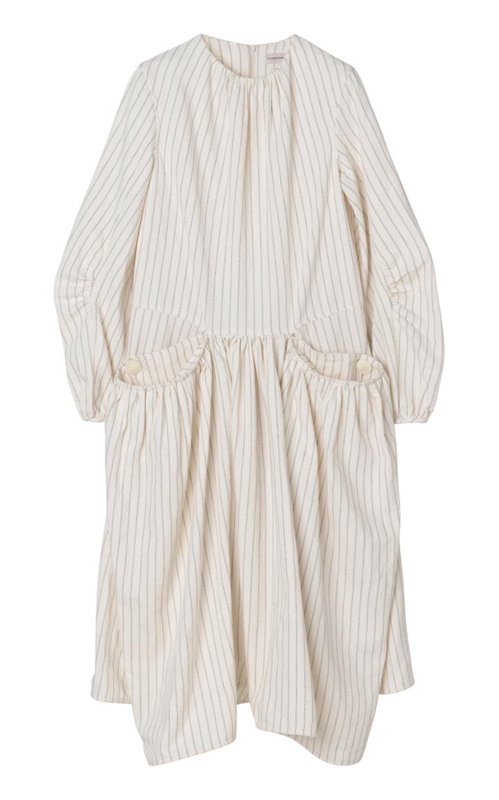 By Malene Birger Ethulia Ticking Linen Stripe Dress