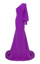 Moda Operandi Alex Perry Marin Satin Crepe One-shoulder Gown