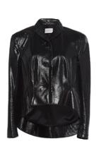 Olivier Theyskens Nance Asymmetric Leather Blazer