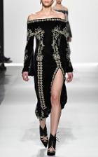 Jonathan Simkhai Metal Soutache Velvet Dress