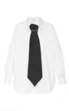 Moda Operandi Area Cystal-embellished Tie-accented Shirt Size: Xs