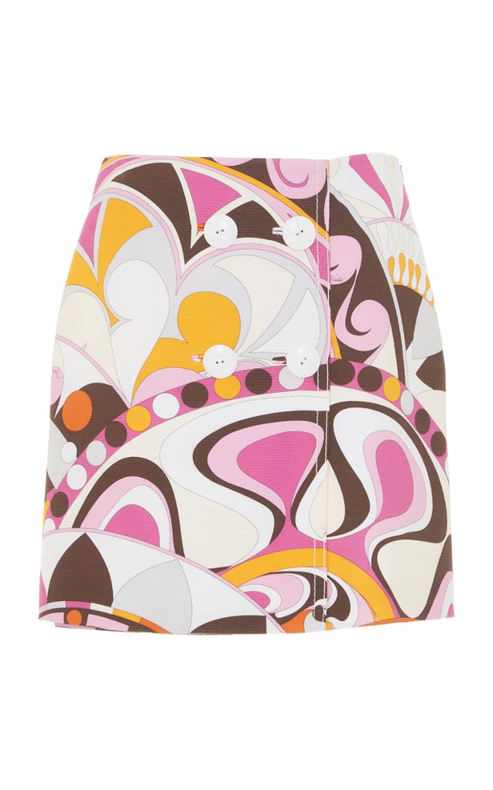 Emilio Pucci High Waist Mini Skirt