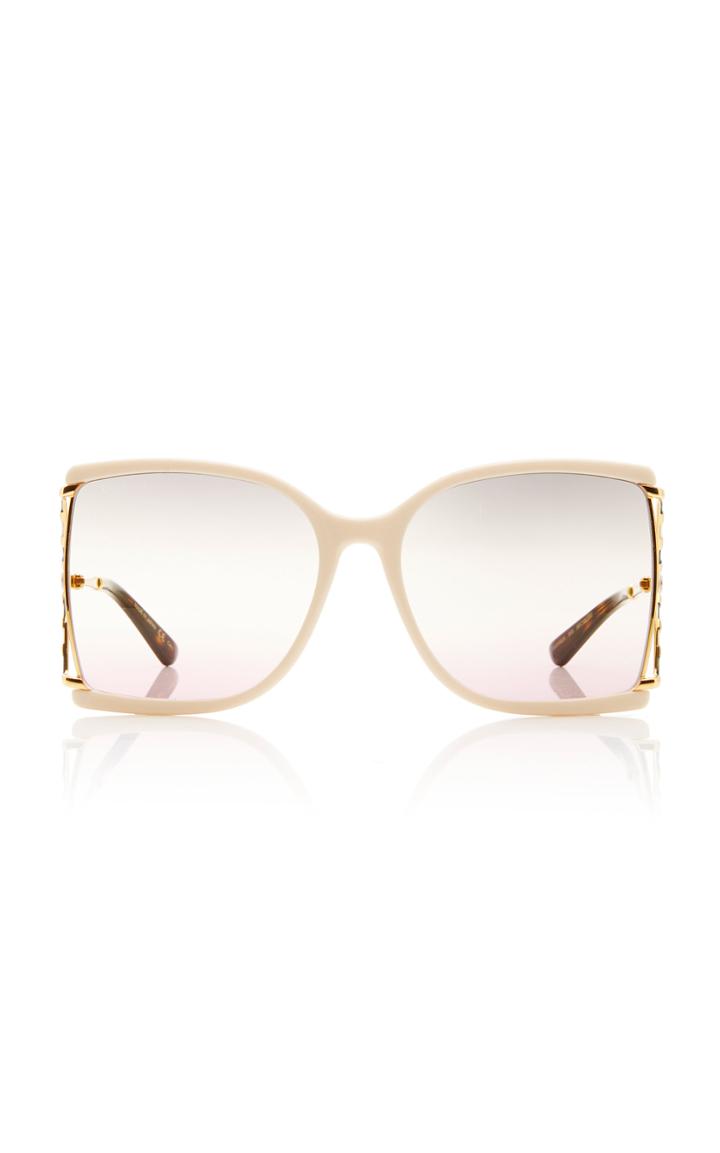 Gucci Gradient Square-frame Metal Sunglasses