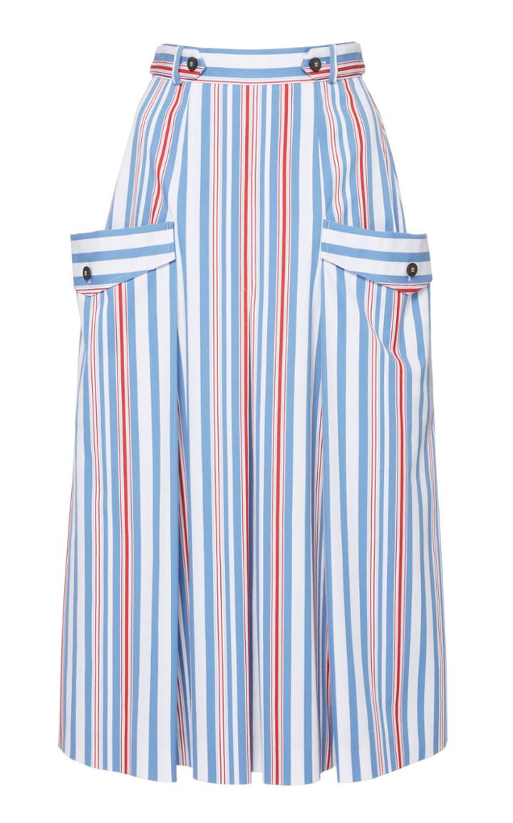 Stella Jean Cotton Midi Skirt