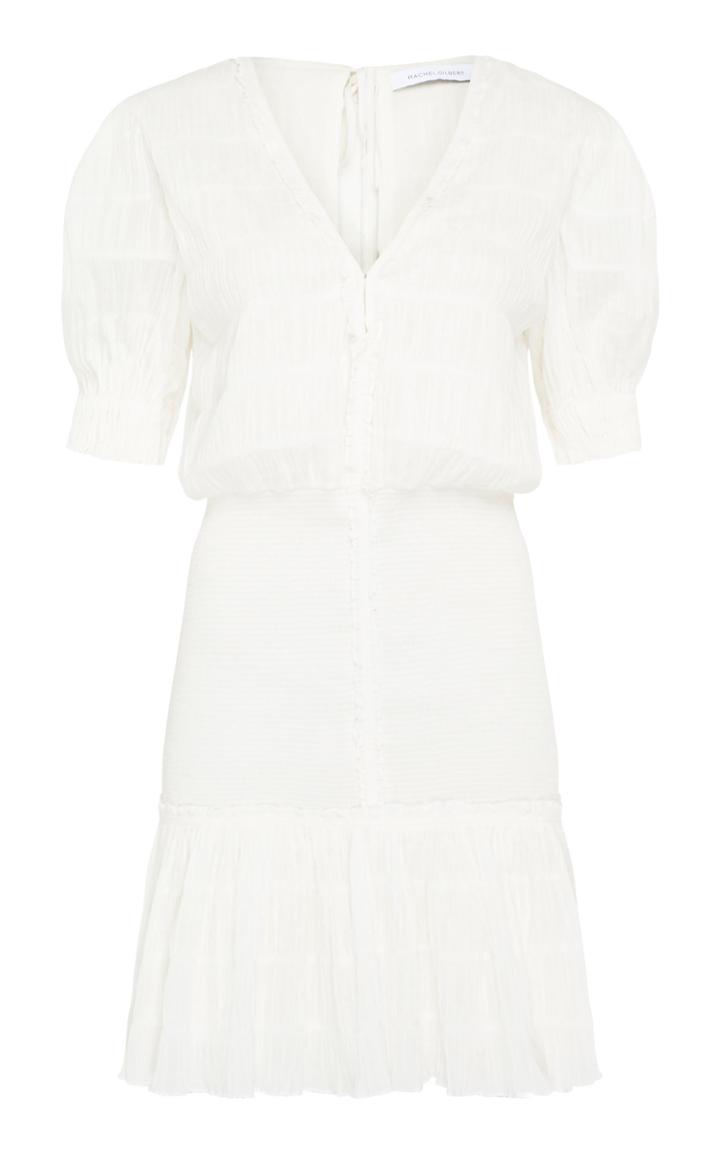 Rachel Gilbert Rae Textured Cotton Mini Dress