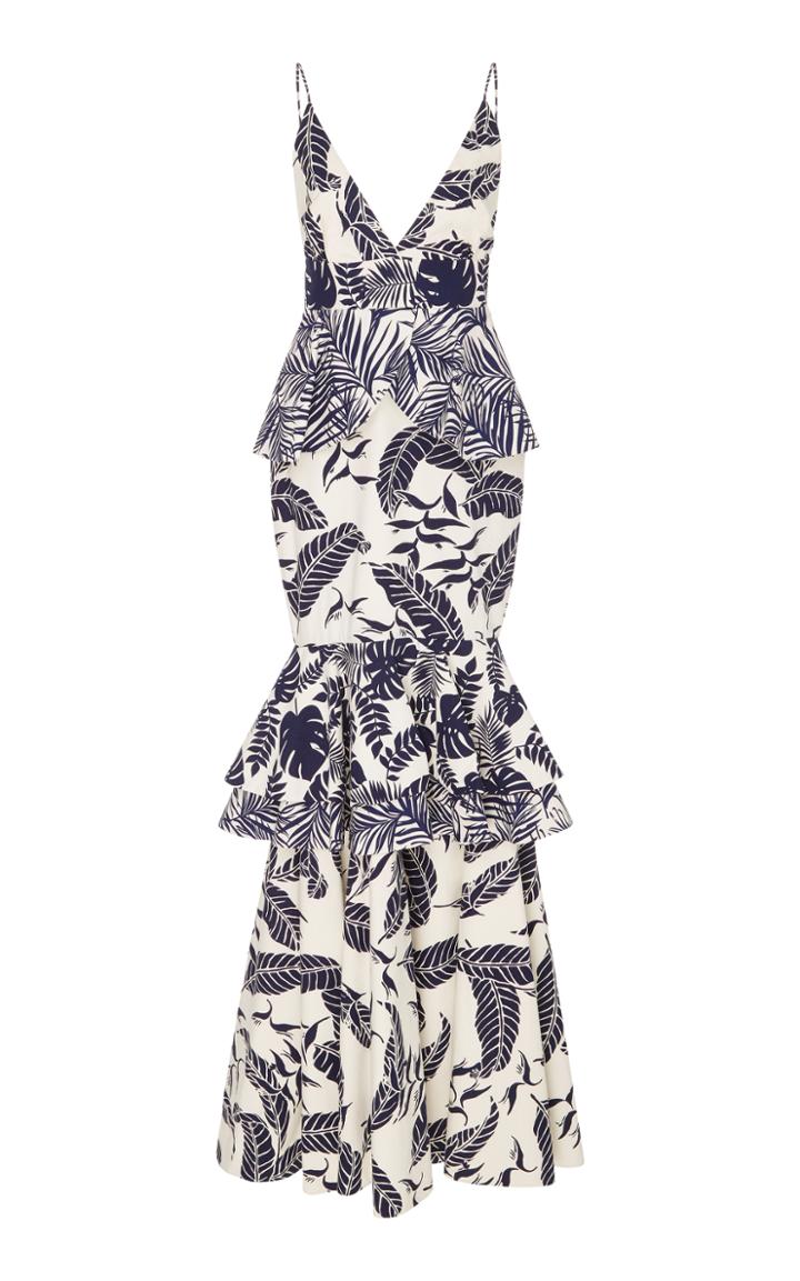 Leal Daccarett Tierra Bomba Peplum Long Dress