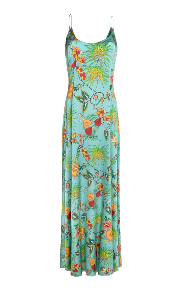 Adriana Iglesias Brando Tropical Print Dress