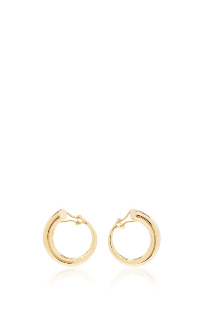 Charlotte Chesnais Monie Large Gold-dipped Clip Earrings