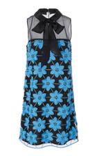 Paule Ka Floral Embroidered Shift Dress