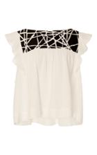 Whit Bailey Ruffled Gauze Top