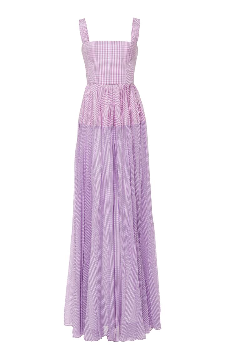 Lela Rose Pleated Skirt Gown