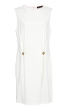 Hensely Sleeveless Two-button Dress