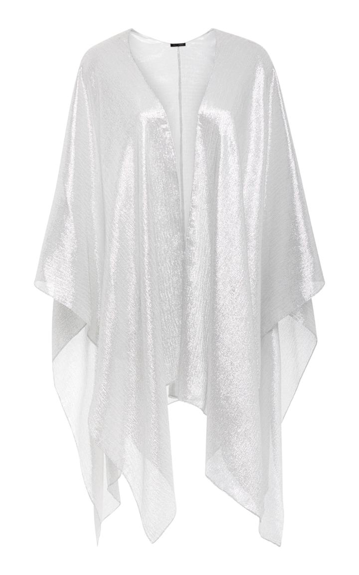 Sally Lapointe Tinsel Silk Poncho