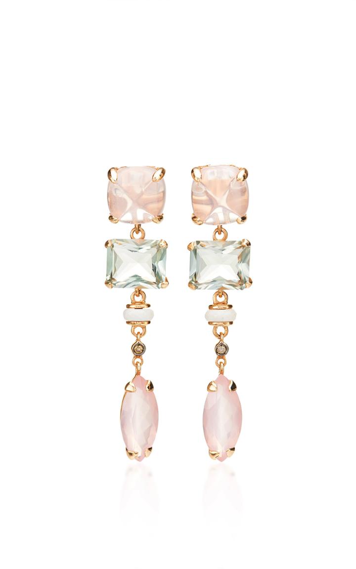 Alasia Anemoni Pink Quartz Earrings