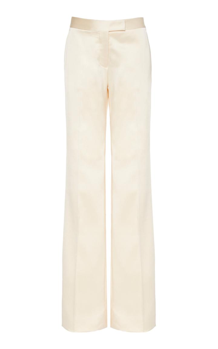 Moda Operandi Marina Moscone Flared Wool-blend Pants Size: 0