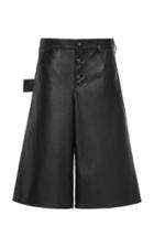 Bottega Veneta Leather Shorts