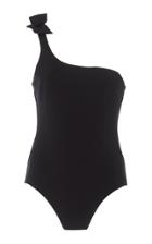 Zimmermann Zinnia Bow-detailed One-shoulder Swimsuit Size: 0