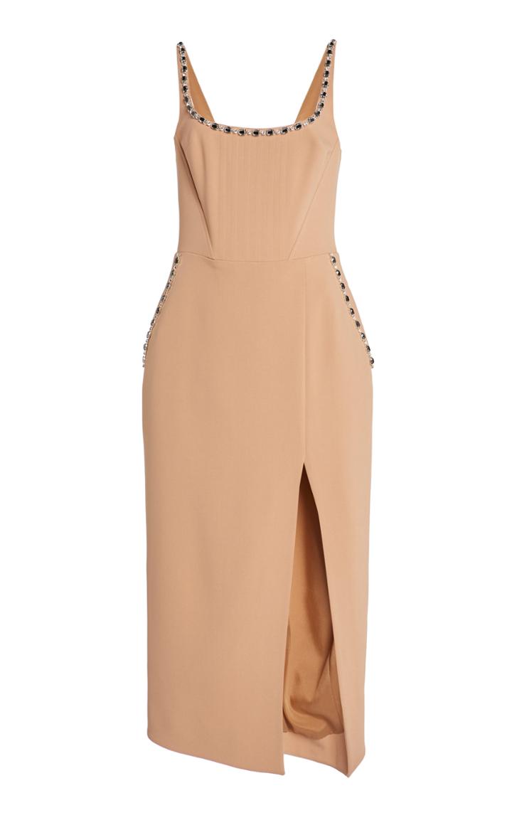 Moda Operandi David Koma Flower Trim Pencil Dress
