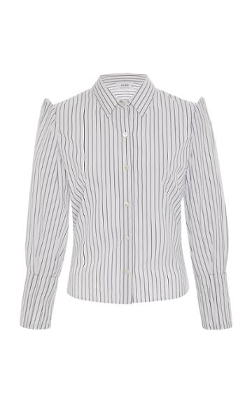 Also Striped Cotton Button-up Shirt