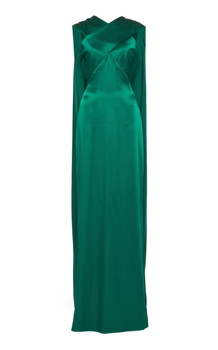Zac Posen Satin Sleeveless Gown