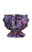 Moda Operandi Zuhair Murad Cooper Floral Jacquard Top