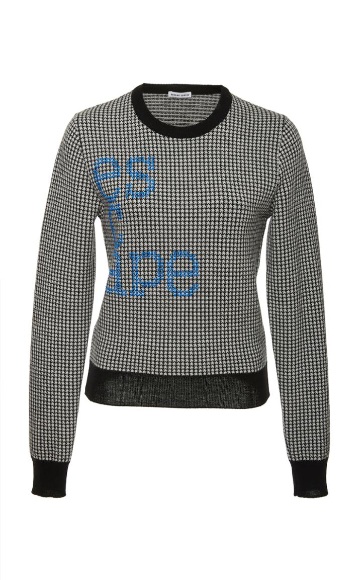 Tomas Maier Pepita Knit Escape Top