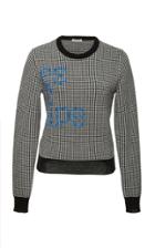 Tomas Maier Pepita Knit Escape Top