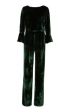 Seren London Gee Velvet Wide-leg Jumpsuit