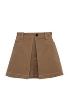 Alexis Laz Pleated Cotton-twill Shorts