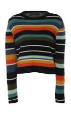 The Elder Statesman Pomona Striped Cashmere Sweater