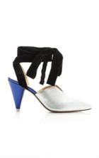 Attico Lace Up Metallic Pump