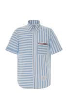 Thom Browne Striped Cotton-seersucker Shirt