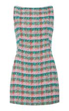 Zac Posen Tweed Cotton-blend Mini Dress