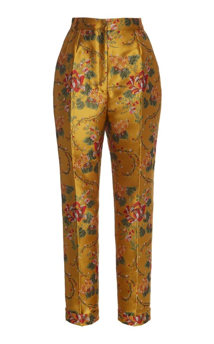 Dolce & Gabbana Jacquard Cropped Straight-leg Pants