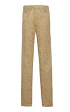 Maison Margiela Gold Cloque Jacquard Trousers