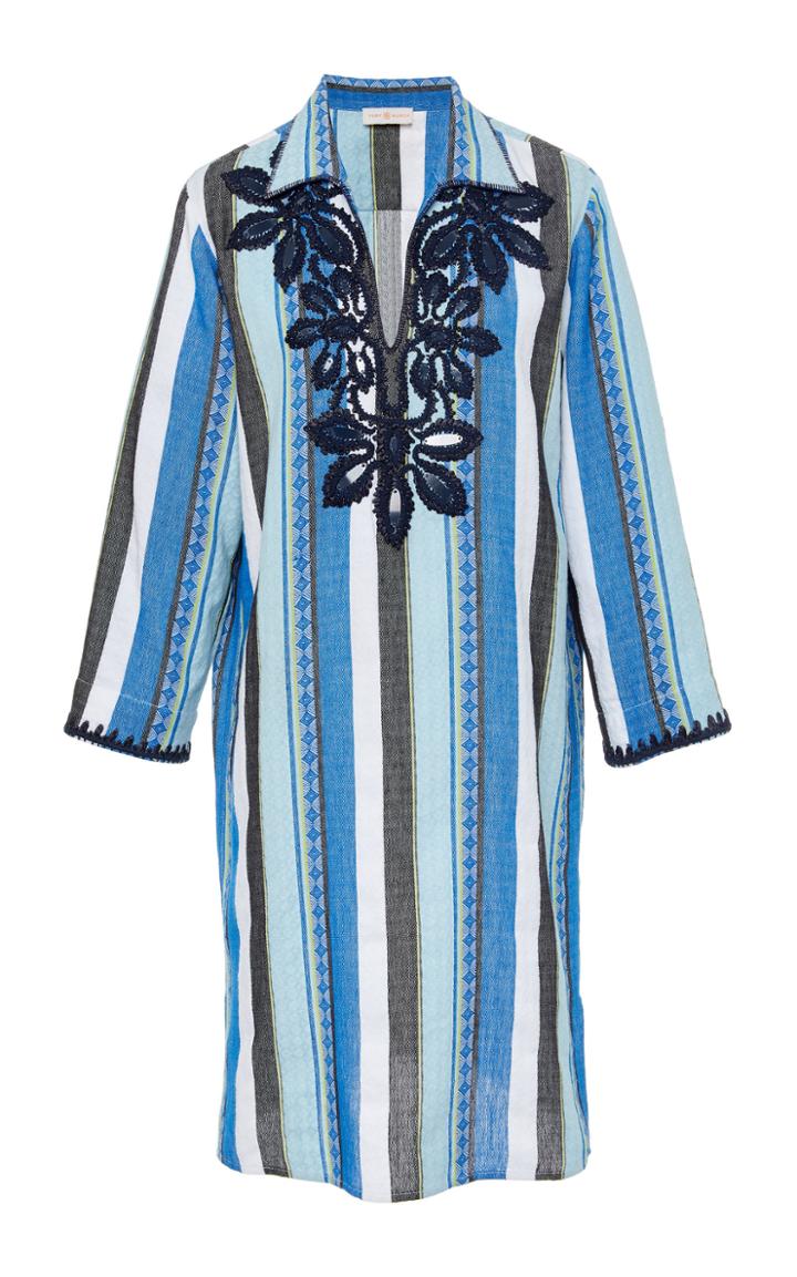 Tory Burch Embroidered Cotton Jacquard Dress