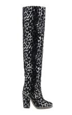 Balmain Emma Leopard Over The Knee Boot
