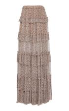 Amiri Floral Silk Skirt